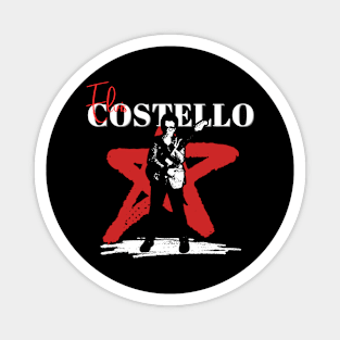 Elvis cotello retro style Magnet